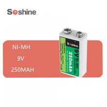 1 шт. 9 в Ni-MH аккумуляторная батарея 250 мАч 6F22 6LR61 NIMH батарея для микрофонов/приборов метров 2024 - купить недорого