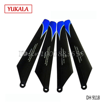 Free shipping wholesale/Double Horse DH9118 9118-04 Main blade 2A+2B 1 lot=2 set DH 9118 9053 9101 RC helicopter spare parts 2024 - buy cheap