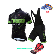 Conjunto de ropa de ciclismo profesional para hombre, Jersey de manga corta para ciclismo de montaña, Kit de pantalones, 2021 2024 - compra barato