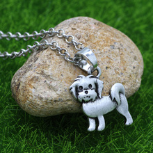 youe shone Cute Puppy Teddy Bears necklace dog charm animal women necklace beagle necklace pet lover Gift 2024 - buy cheap