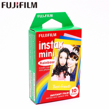 Fujifilm-papel fotográfico para cámara Instax Mini, película instantánea de arcoíris, Original, 10 hojas, para Instax Mini 8, 7s, 25, 50s, 90, 9, SP-1, SP-2 2024 - compra barato