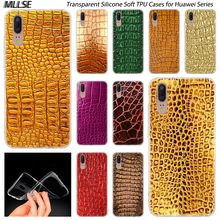 Hot Crocodile skin texture Silicone Case for Huawei P30 P20 P10 P9 P8 Lite 2017 P30 P20 Pro Mini P Smart 2019 Plus Fashion Cover 2024 - buy cheap