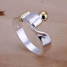 Anel de prata esterlina-joias anel de prata da moda joias anel redondo com frete grátis opwi embutido 2024 - compre barato