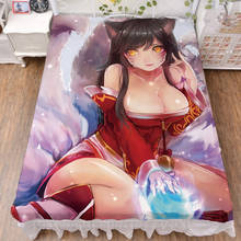 Japan Anime Games League of Legends characters sexy girl LOL bed milk fiber sheet & flannel blanket summer quilt 150x200cm 2024 - buy cheap