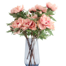 Artificial peony bouquet silk Fake flowers bridal bouquet wedding decoration mariage flower for home decoration accessories 2024 - buy cheap