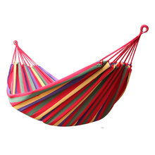 Outdoor camping hammock outdoor hammock single men and women breathable canvas hammock 2024 - buy cheap