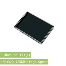 Wavesare-monitor de tela lcd para raspberry pi, tablet com tela touch de 3.5 polegadas tft projetado para raspberry pi, 480x320,125mhz, alta velocidade spi 2024 - compre barato