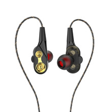 Dual Drive Stereo earphone In-ear Headset Earbuds Bass Earphones For iPhone huawei Xiaomi 3.5mm earphones With Mic 2024 - buy cheap