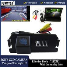 Fuwayda-câmera de visão traseira para carro, à prova d'água, ccd, com 4.3 espaços tft, monitor lcd, para hyundai genesis i30 aeens coupe, tiburon kia soul 2024 - compre barato