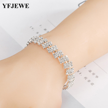 YFJEWE 2018 New Fashion Trendy Crystal Bracelet For Women Simple Style Charm Bracelet Jewelry Gift Wedding Gifts Wholesale B229 2024 - buy cheap