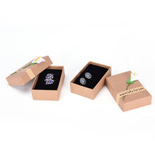 1 шт. браслет из серьги ожерелье крафт-бумага квадратная коробка цветок коробка коробки Ювелирные наборы дисплей ювелирных изделий Подарочная коробка 2024 - купить недорого