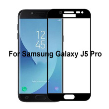 Ultra-Fino branco cor preta completo protetor de tela do filme De Vidro Temperado Para Samsung Galaxy J5 Pro Tela De vidro de proteção filme 2024 - compre barato