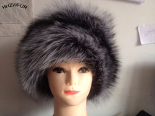 HHZWFUR Wholesale silver fox hat ladies fashion fur free shipping fox 2024 - buy cheap