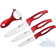 XYJ brand new ceramic knife set chef slicing utility knife + ceramic peeler kitchen knives 6, 5, 4 inch ceramic cooking knives 2024 - buy cheap