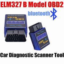Новый дизайн мини ELM327 V1.5 Bluetooth OBD2 расширенный автомобильный диагностический сканер инструмент считыватель кода тестер 2024 - купить недорого