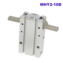 Manipulator double acting pneumatic gripper air cylinder MHY2-10D bore 10mm SMC type 180 degree angular style aluminium clamps 2024 - buy cheap