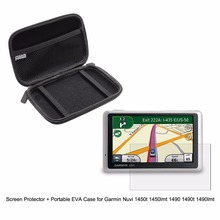 Bolsa de protección portátil para vehículo, película protectora de pantalla transparente para Garmin Nuvi 1450 1450t 1450lmt 1490 1490t 1490lmt, 5 pulgadas 2024 - compra barato