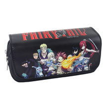 Anime FAIRY TAIL Cosmetic Cases Etherious Natsu Dragneel Polyester & PU Stationery Pencil Case 2024 - buy cheap