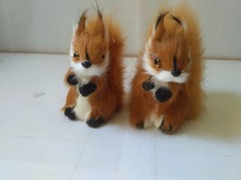 simulation squirrels one lot/ 2pcs plastic&furs brown squirrel model 8x4x8cm handicraft prop home decoration gift d2635 2024 - buy cheap