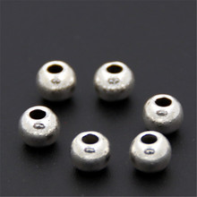20pcs Round Ball Inner Hole 6mm Beads Charms For Bracelets Necklace DIY Polished Top Quality A2529 2024 - buy cheap
