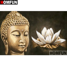 HOMFUN 5D DIY Diamond Painting Full Square/Round Drill "Religious Buddha" 3D Embroidery Cross Stitch gift Home Decor A01133 2024 - buy cheap