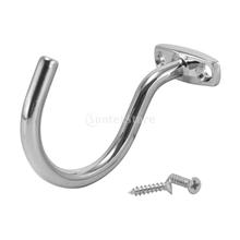 Silver Chrome Snooker Billiard Table Cue Hook to Hold Bridge Stick Pool Rack Billiard Accessories With 2 Mounting Screws 2024 - buy cheap