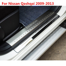 LB Car Styling For Nissan Qashqai 2009-2013 Side Door Sill Protector Threshold Scuff Plate Welcome Pedals Covers Trims 8pcs 2024 - buy cheap