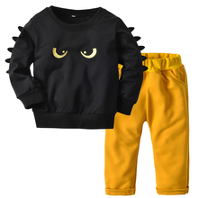 Boy Clothing Sets 2018 Spring Autumn Baby Boy Clothes Suit Monster Long Sleeve Tops+Pants 2PCS Outfits Children Boys Tracksuits 2024 - buy cheap