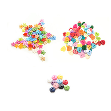 100pcs 6mm 2 Holes Plastic Buttons - Perfect for Scrapbooking Cards Sewing Craft  for many craft, card making  6mm star shaped 2024 - buy cheap
