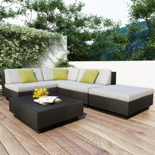New style wicker rattan outdoor used furniture sofa set 2024 - купить недорого
