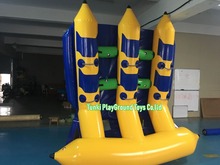 PVC inflatable banana boat for 6 person with air blower 2024 - buy cheap