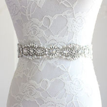 Cinturón de boda con cuentas, faja nupcial de cristal y Perla, pretina para vestido de graduación, faja de Color personalizada, cinturón para vestido 2024 - compra barato