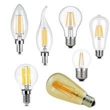 E12 E27 E14 Dimmable G45 A60 2W 4W 6W 8W LED Bulb Light Edison Retro Vintage Filament Lamps Replace Incandescent lamp 110V 220V 2024 - buy cheap