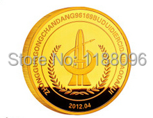 Moeda de ouro 24k moeda de ouro banhada de alta qualidade moedas de ouro baratas moedas personalizadas, medalhas de metal 2024 - compre barato