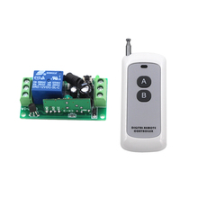DC 12V 10A Relay 1CH Wireless RF Remote Control Switch 2-Button 315MHZ/ 433MHZ Transmitter+ 1CH Receiver SKU: 5360 2024 - buy cheap