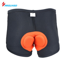 ARSUXEO Men Women Cycling Underwear 3D Coolmax Padded MTB Road Bike Bicycle Shorts Comfortable Cycling Sports Under Clothing 2024 - buy cheap