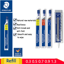 Staedtler 250 lápis mecânico, lápis de chumbo super fino, anti rachadura, 0.3/0.5/0.7/0.9/2 h/h/hb/b mars, recarga de polímero de carbono, 1 peça 2024 - compre barato