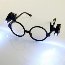 Mini Flashlight Glasses Reading Lamp Eyeglass Clip Lantern Adjustable Universal Eyeglasses Lamp Flexible Book Reading Lights 2024 - buy cheap