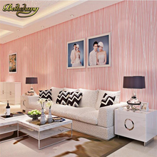 Beibehang papel de parede. Papel de parede moderno com listras em não-tecido, papel de parede listrado com glitter para sala de estar 2024 - compre barato