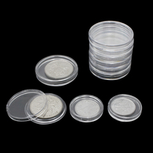 10pcs/lot Transparent Plastic Coin Holder Coin Collecting Box Case for Coins Storage Capsules Protection Boxes Container 18-40mm 2024 - buy cheap
