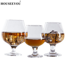 HOUSEEYOU 2Pcs/lot Brandy Short Cup Crystal Wine Glass for Bar Cocktail Short Beer Glasses Drinking Whiskey Snifters Cigar Cups 2024 - buy cheap