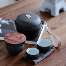 TANGPIN japanese ceramic teapot with 2 cups gaiwan tea sets portable travel tea sets drinkware 2024 - buy cheap