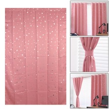 Window Curtains Set Thermal Insulated Solid Silver Stars Blackout Window Ready Made Curtain For Kids Living Room 130cm x190cm 2024 - buy cheap