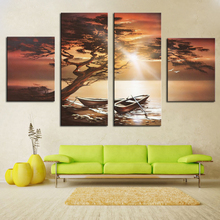Sunrise Landscape Oil Painting Large Size Beautiful Canvas Painting for Bedroom Decoration Unframed Hand Painted Oil Painting 2024 - buy cheap