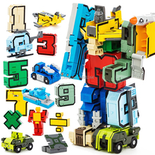 Juguete de bloques de construcción de Transformers, robot transformable con números, símbolos matemáticos, tanque militar, combate, buque de guerra, bloques de construcción, 2806/2801 2024 - compra barato