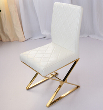 Gold-plated stainless steel chair. Restaurant paper art C90 chair 2024 - buy cheap