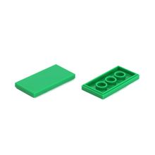 1000 Pieces Rainbow Bricks Tiles Blocks 2x4 with Groove DIY Enlighten MOC Plastic Building Toys For Kids 87079 Flat Tiles Parts 2024 - buy cheap