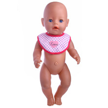 LUCKDOLL-babero de alta calidad para bebé, accesorios de ropa para muñeca americana de 43cm, 18 pulgadas, juguetes para niñas, regalo de cumpleaños 2024 - compra barato