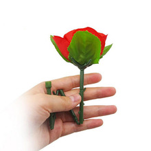 3 шт./лот Складная Роза, появляющиеся розы, волшебные фокусы, забавные магические шелковые цветы, волшебные уличные трюки, реквизит для волшебников 2024 - купить недорого