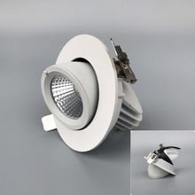 Lâmpada led downlight de 10w 12w, refletor led rotativo ajustável ac110v 220v para loja de roupas e sapatos 2024 - compre barato